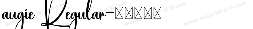 augie Regular字体转换